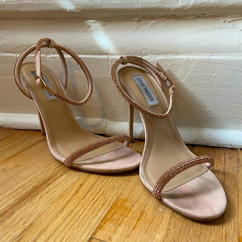 Steve Madden rose gold stiletto heels